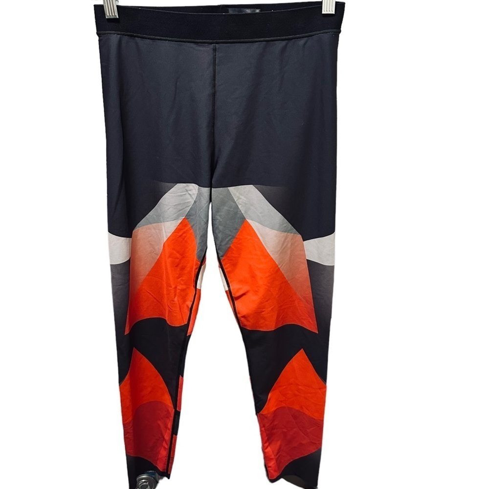 Ultracor Leggings Womens Size 8 Black Red Gray Geometric Print